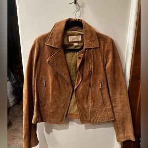 Michael Kors Suede Leather Moto Jacket